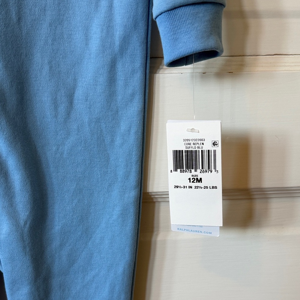 Ralph Lauren Light Blue Kids Footie - Picture 2 of 4